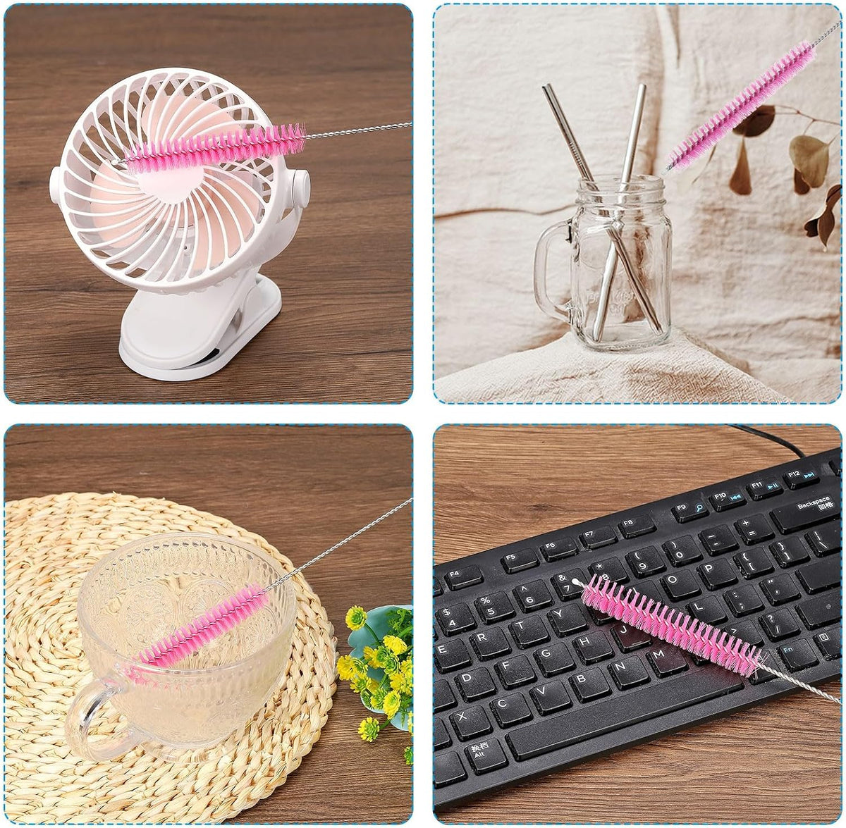 ya 26 10.21 baidi 12Pcs 8 x3/8 Drinking Straw Cleaning Brush Nylon Cleaning Bottle Brush n-2