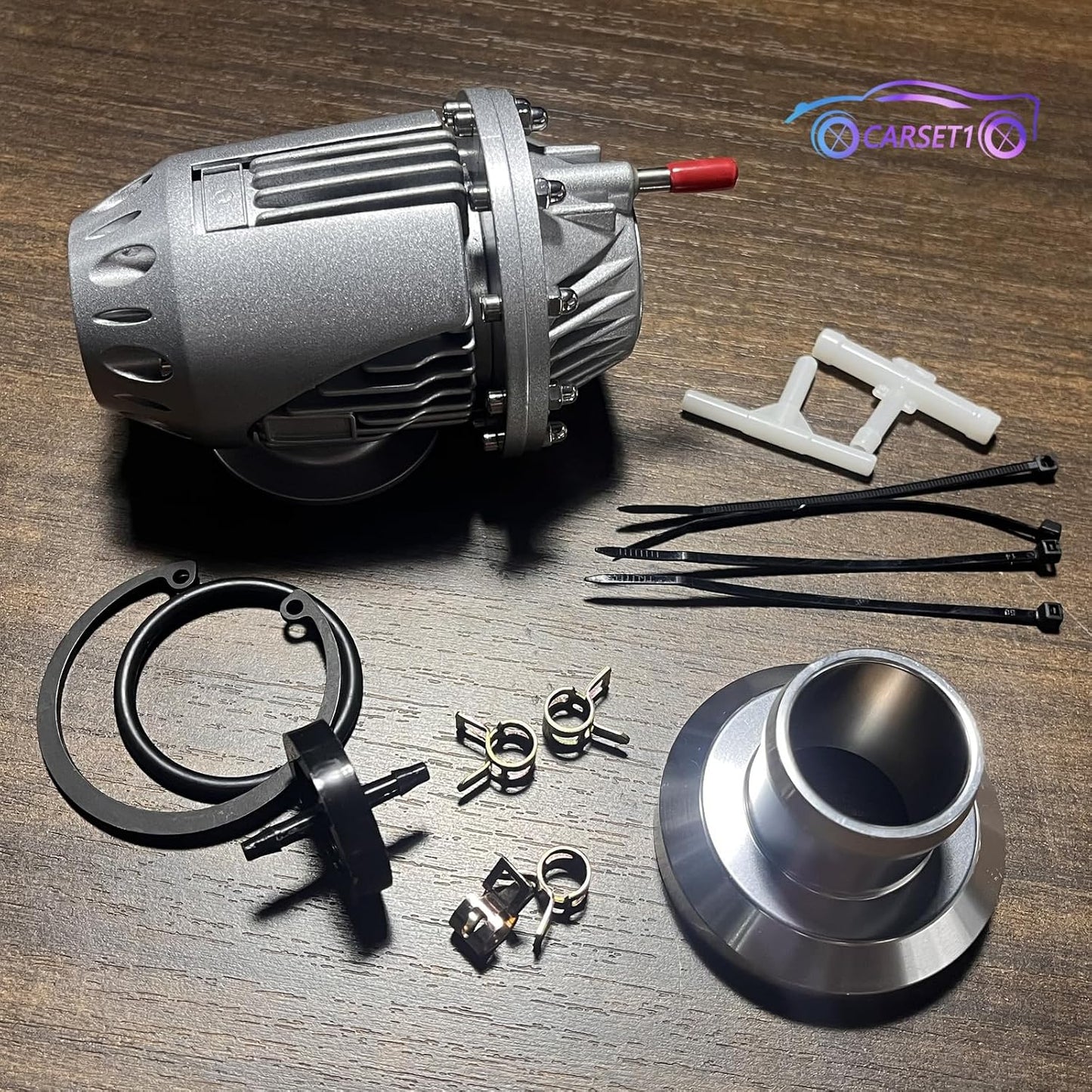 ya 4 8.24 baidi For HKS4 SQV4 SSQV IV Aluminum Turbo Blow Off Valve w/Direct Fit Adapter Sliver