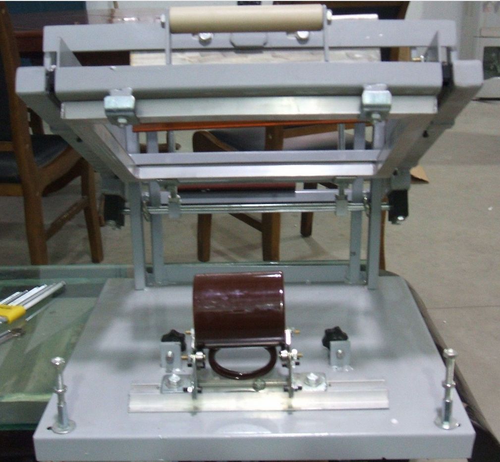 Manual screen cylinder printing machine for bottle/cup/pen surface curve press T