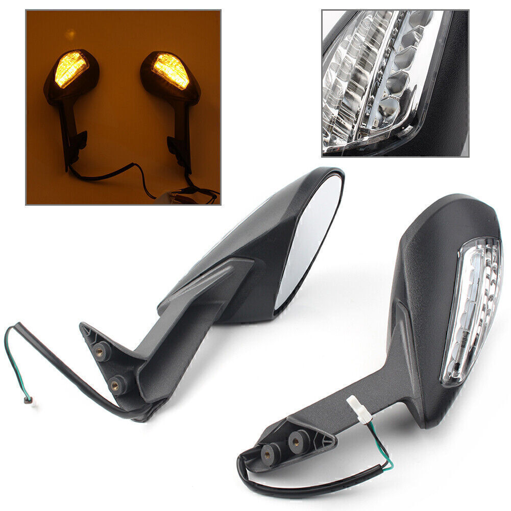 ya 4 6.21 2pcs Turn Signal Light Rear View Mirrors Fit for Ducati 1299 Panigale S 15-16