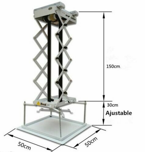 1.5m Projector Bracket Motorized Electric Lift Projector Lift Remote Control