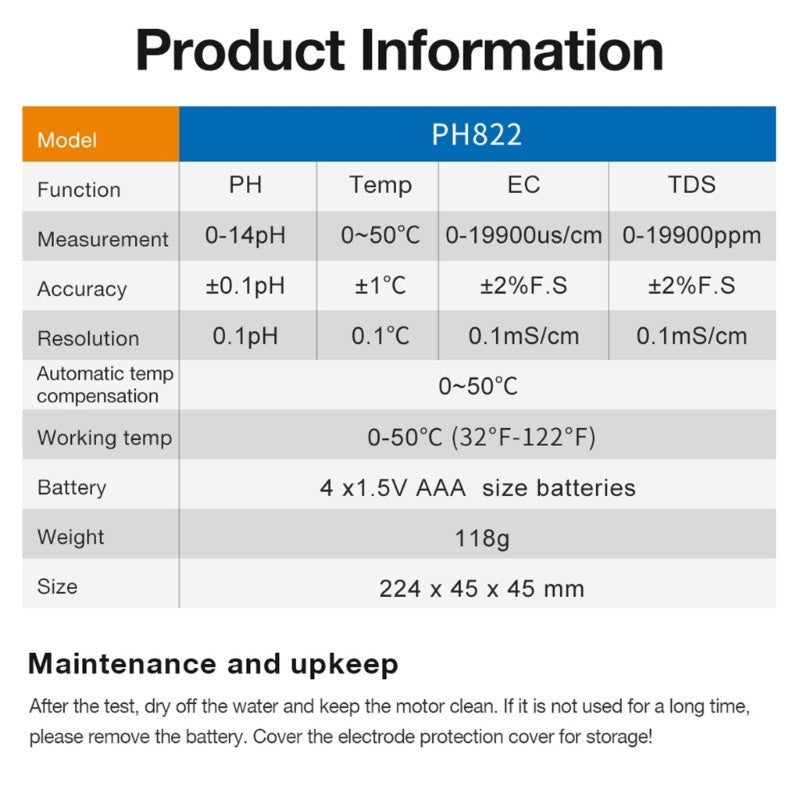ya 26 Multiple Parameters Testing Device TDS Temperature Portable A lyzers