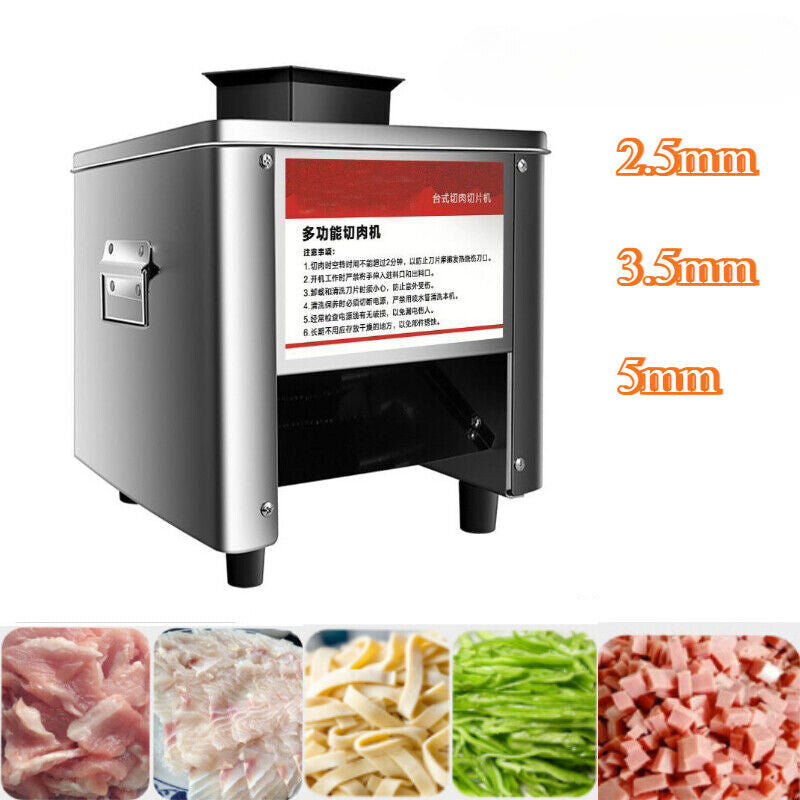 850W Commercial Meat Vegetable Cutter Electric Meat Slicer Shredded Cutting Tool