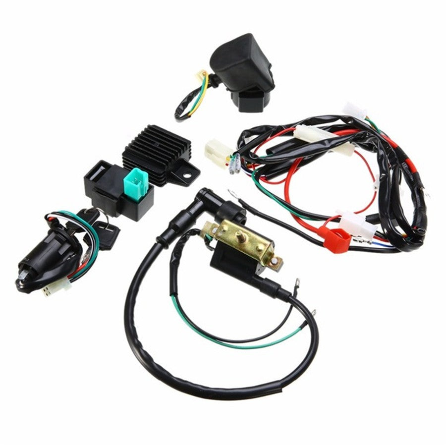 ya 4 6.22 Motorcycle CDI Wiring Harness Loom Ignition Solenoid Coil Rectifier 50 110 125cc