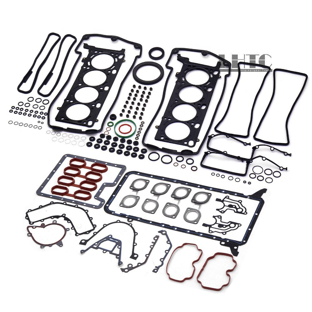 ya 9 6.5.3 Engine Overhaul Gaskets Seals Kit for BMW 540i 740i X5 E38 E39 E53 M62B44 4.4 V8