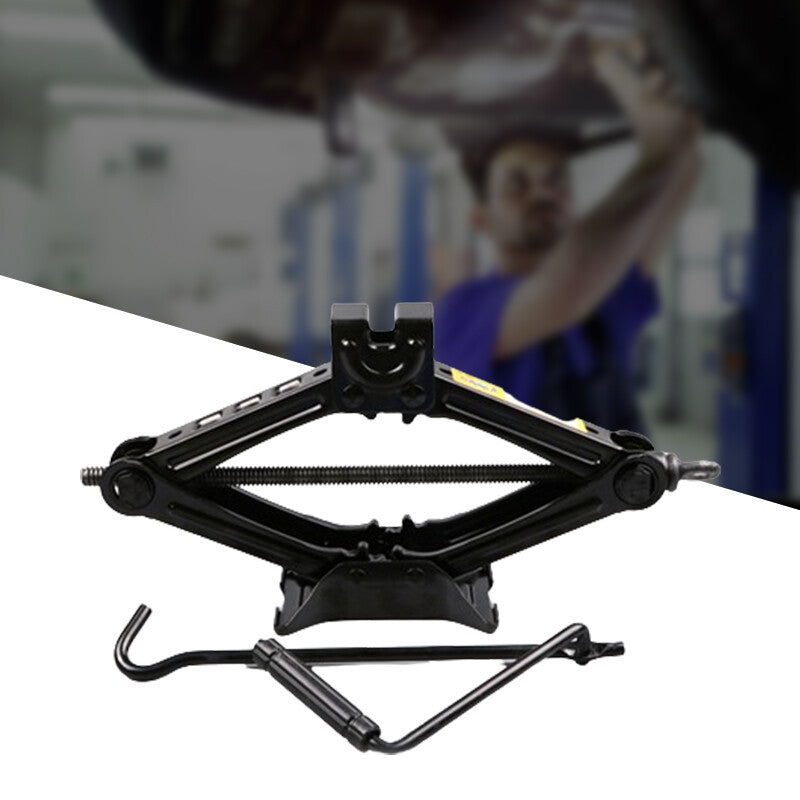 ya 1 6.30 1.5 Ton Tonne Scissor Wind Up Jack Lift Wind Up Car Van Crank Speed Handle Black