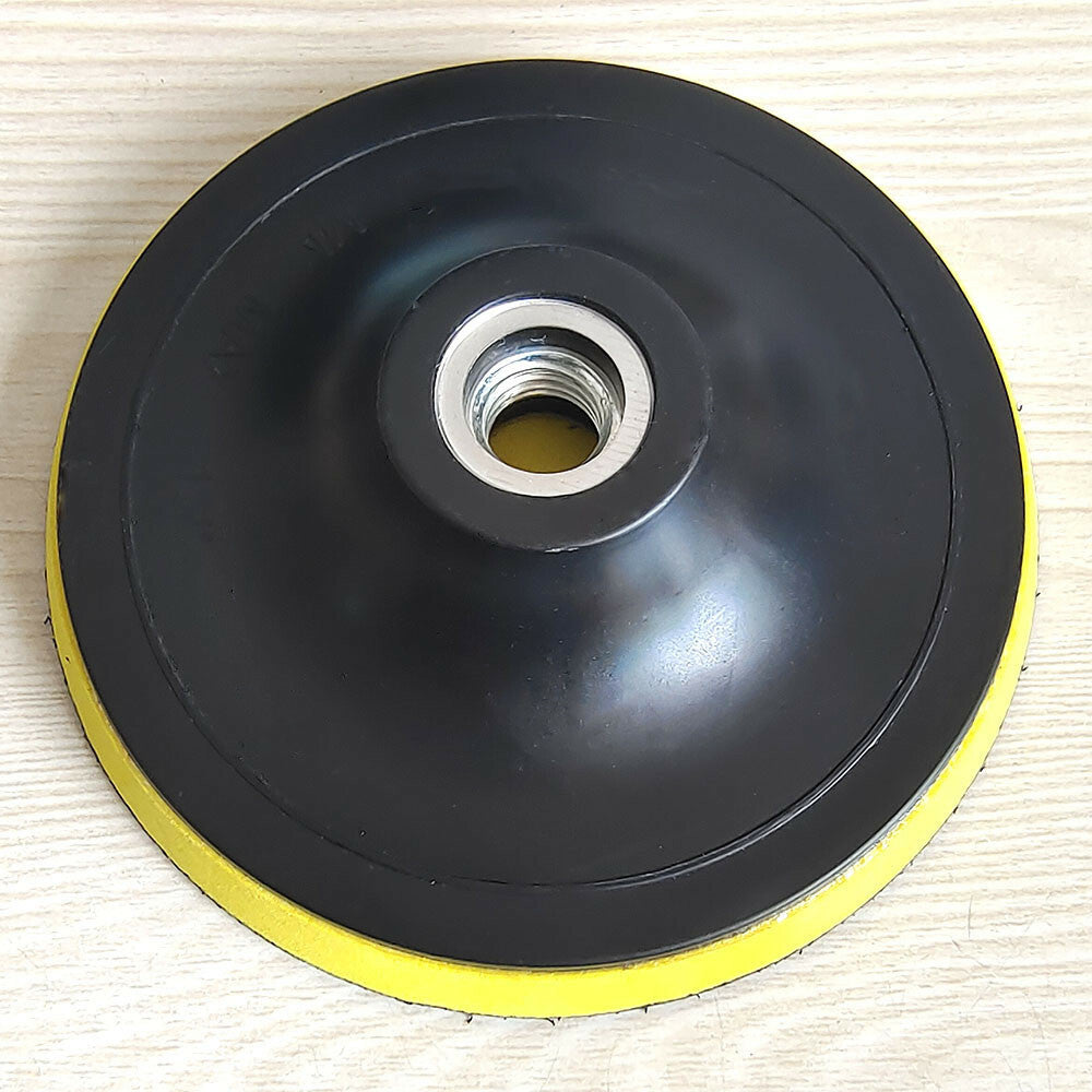 ya 12 5.22.2 7-inch Hook and Loop Grip Buffer Wool Polishing Pad + Polishing Disc Cleaner