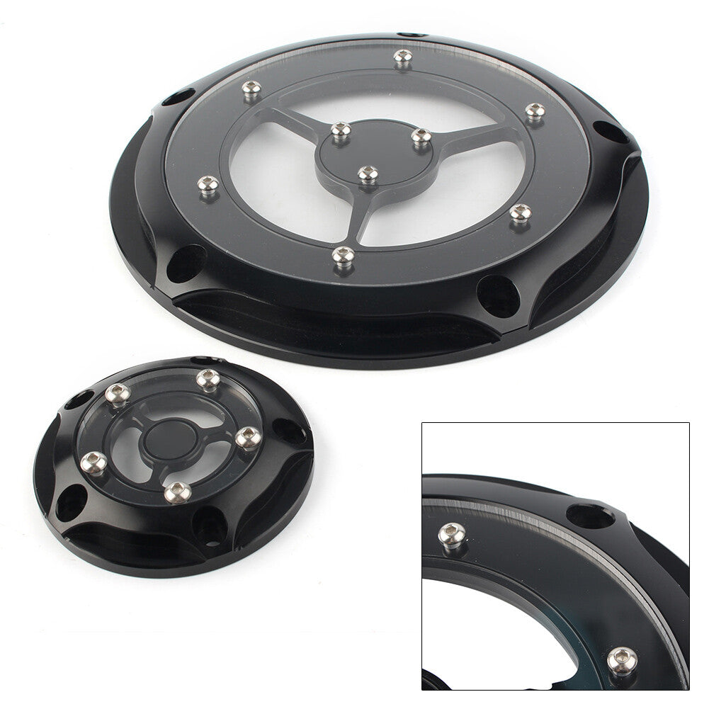 ya 3 6.23 Black Derby Timing Timer Cover for Harley Road King Electra Glide Softail