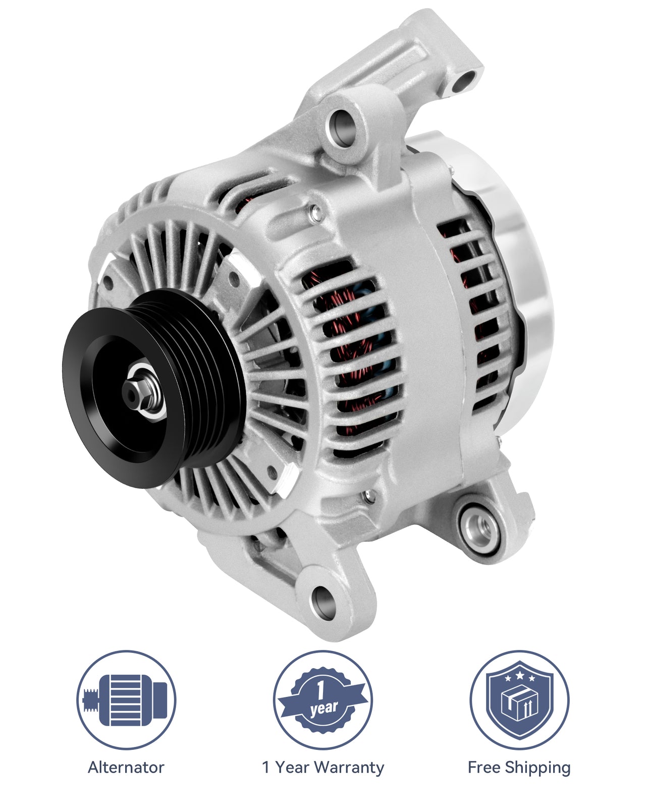 ya 27 7.2 For 2001 2002 2003-2006 for Dodge Dakota Pickup 4.7L Silver Alternator AL6541X 13873
