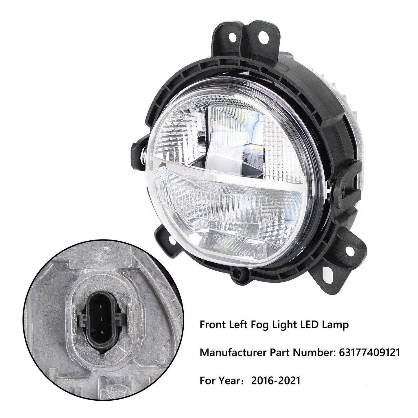 ya 1 8.5.2 Front Bumper Left Fog Light 63177409121 for Mini Countryman F60 2016-2021 D