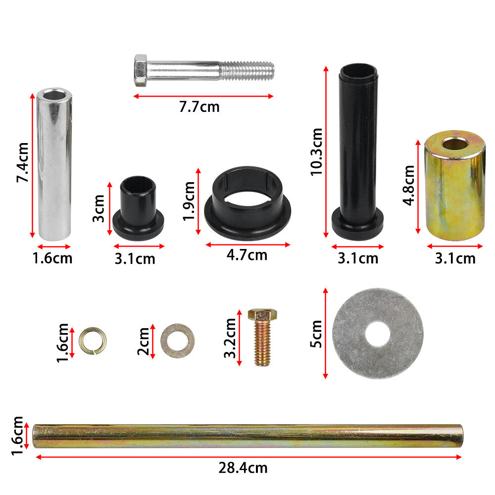 ya 2 7.16 A-Arm Bushing Shafts Kit Rear Left Right for Polaris Sportsman 400 450 600 700