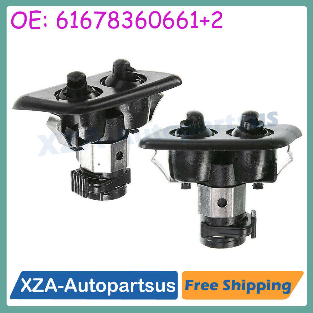 ya 13 5.27.2 2PCS Front Left+Right Headlight Washer Nozzle for BMW E39 528i 530i 540i M5
