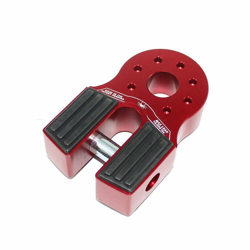 ya 1 7.13 Winch Hook Rope Trailer Hook Connector Flat Shackle Mount Aluminum Alloy Rescue