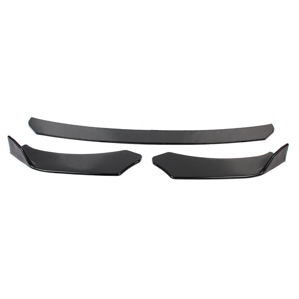 ya 3 6.25.3 Car Glossy Black Front Bumper Lip Chin Spoiler Splitter Body Kit Universal