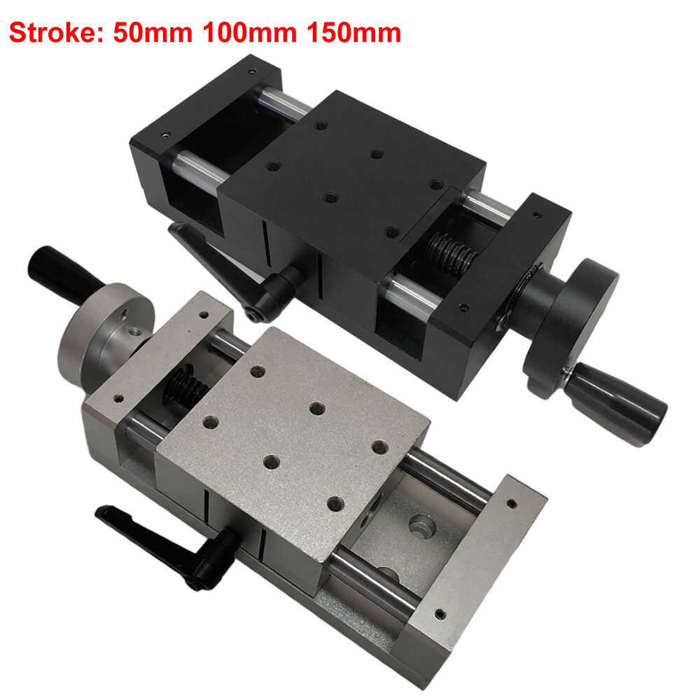 Aluminum Alloy Manual Sliding Table Cross Roller Linear Rail Stage 100mm 150mm