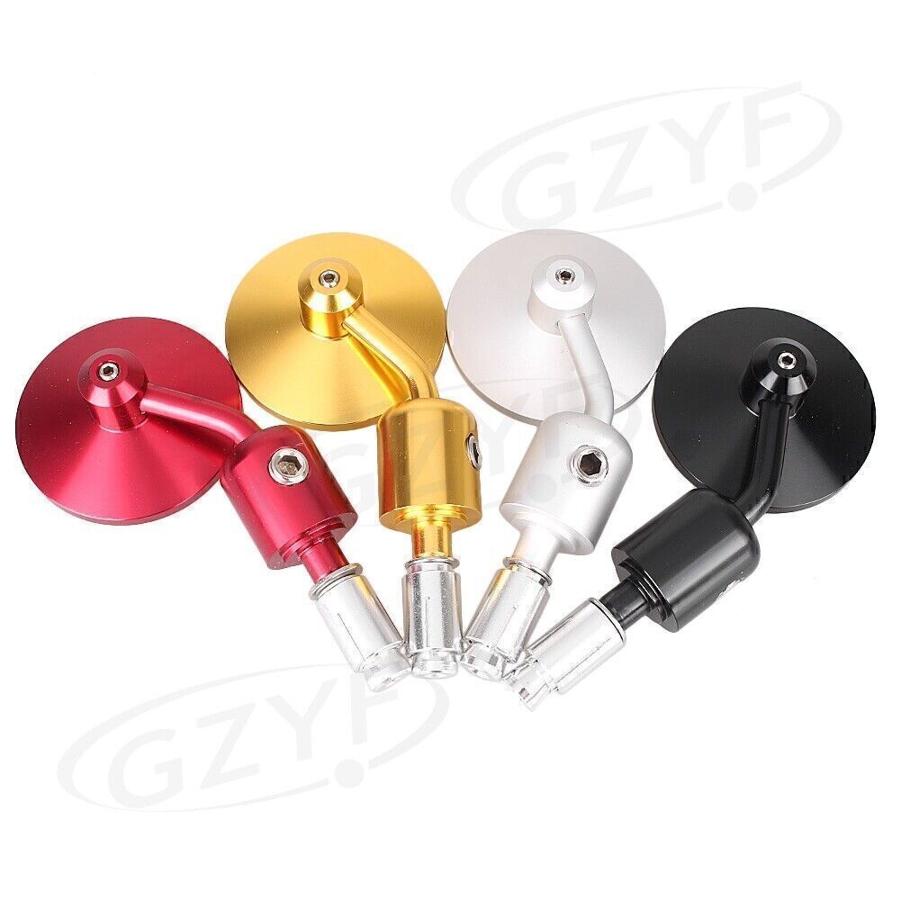 ya 4 6.21 For 7/8 street Sport Chopper cruiser ATV Pair Rearview Handle Bar End Mirrors