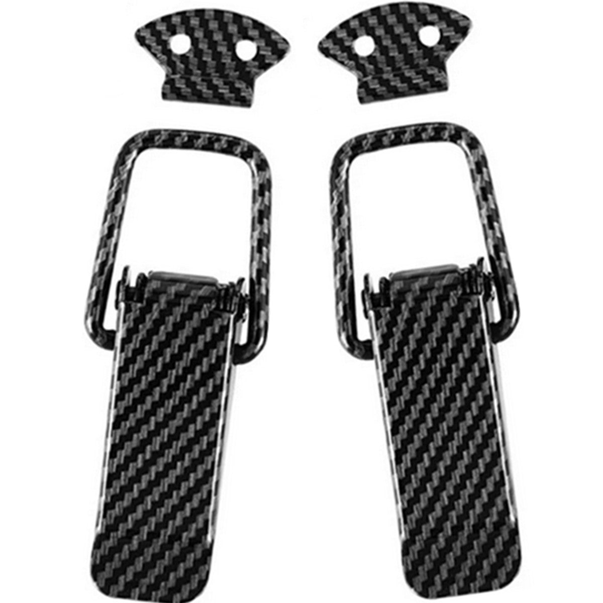 ya 13 5.27 Car Truck Bumper Clip Security Hook Lock Fast Release Fastener Carbon Fiber Look