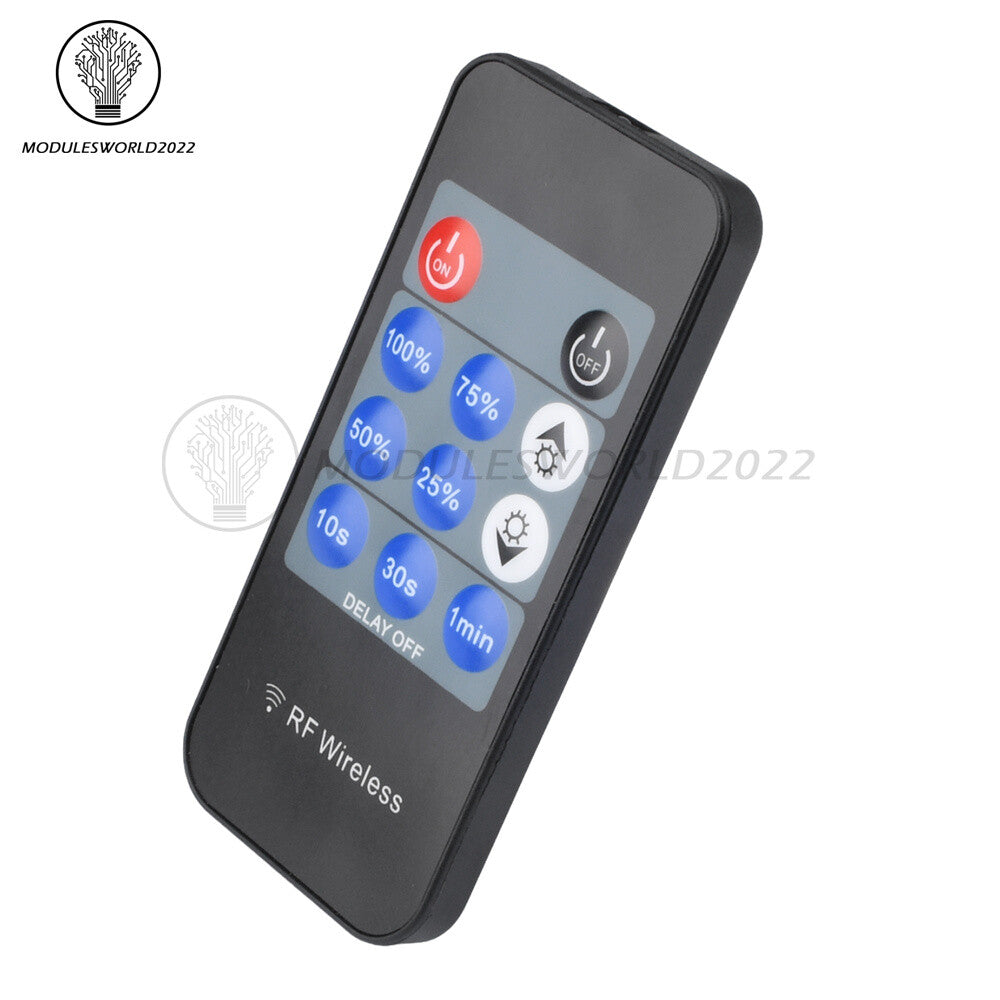 ya 14 DC12V 24V 11Key LED Single Color Dimmer RF 30A Light Strip Remote Controller