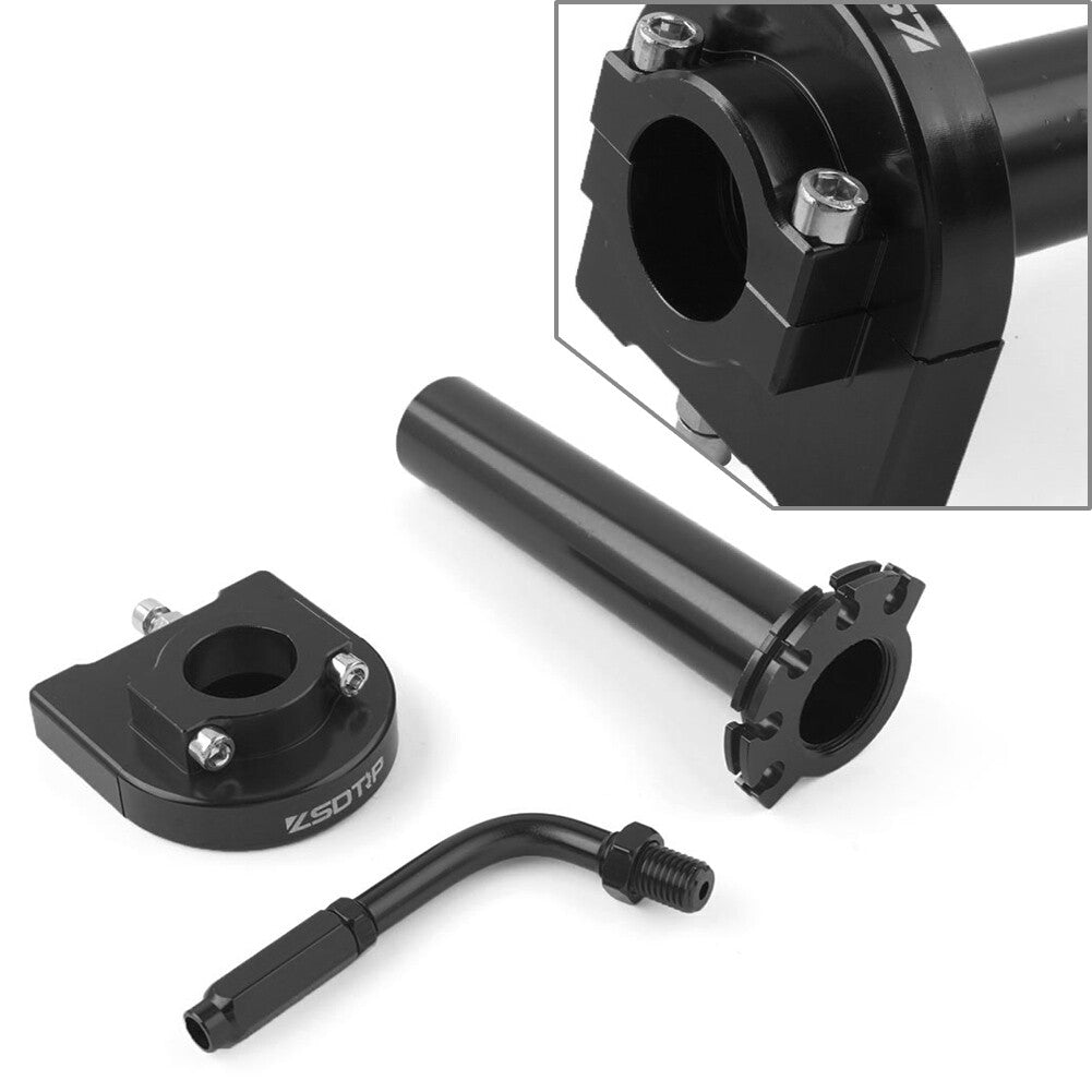ya 2 6.30 Universal Black 90¡ãThrottle Cable Adjuster Hand Grip Twist Throttle Accelerator