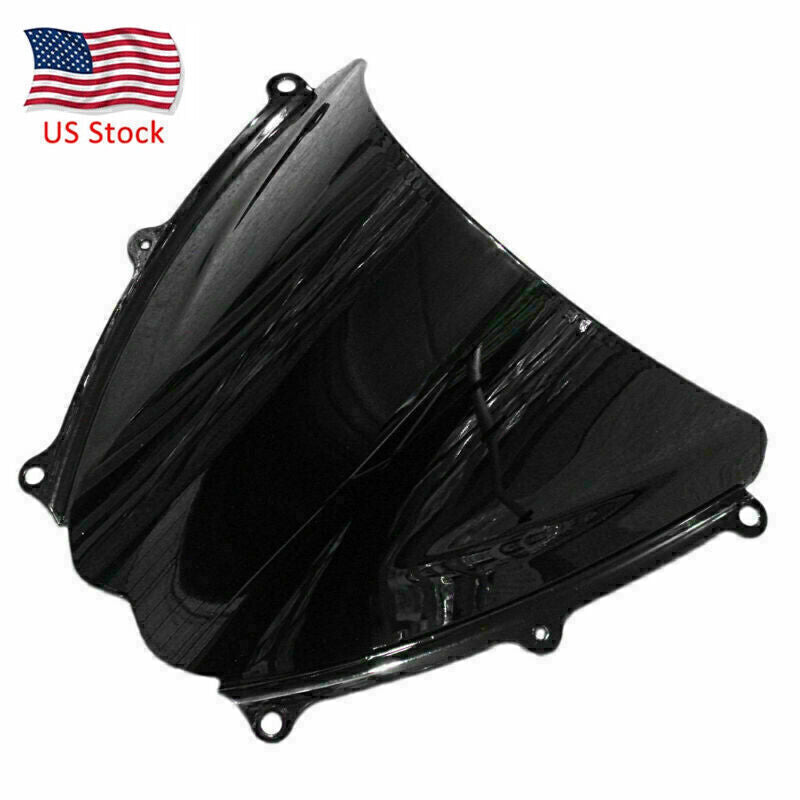 ya 4 6.21 Front Windscreen Windshield Double Bubble Black for Suzuki 2007 2008 GSXR1000 K7