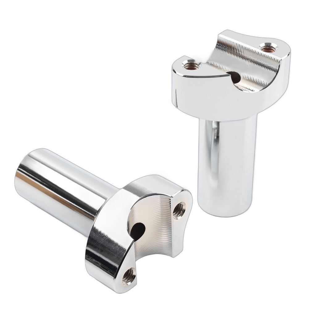 ya 5 8.7 for Harley 1 Bar Dyna Sportster Softail 3.5 Straight Handlebar Risers Chrome