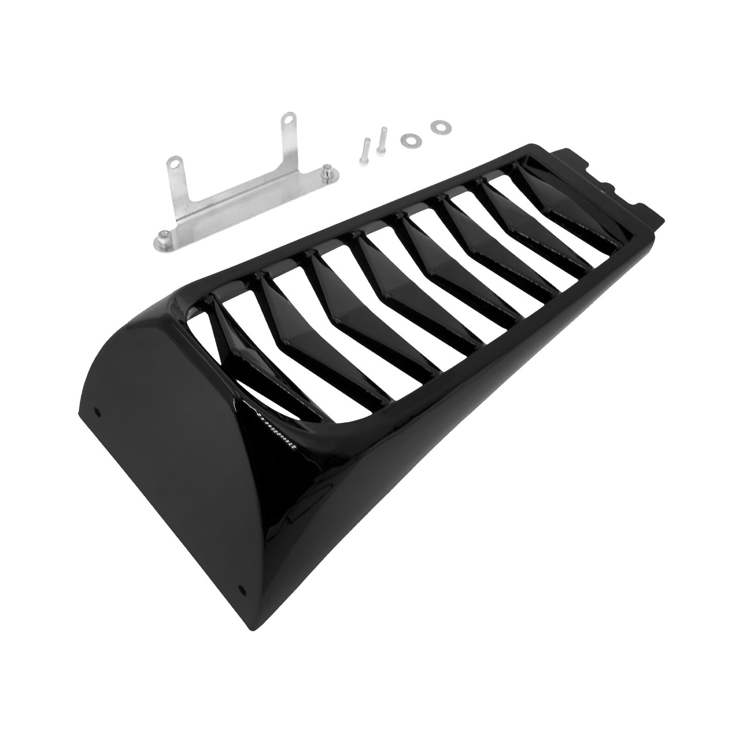 ya 5 8.7 Black Chin Fairing Spoiler Lower Radiator Cover for Harley Street Fat Bob 18-23