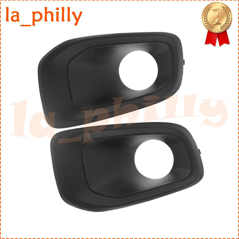 ya 13 5.27.2 For 2015 2016 2017 2018 for Jeep Renegade RH&LH Bumper Fog Lamp Bezel Matte Black