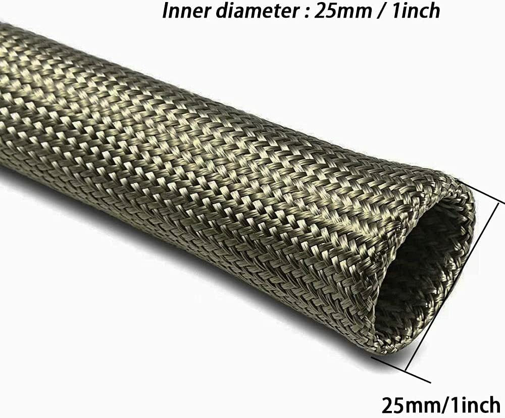 ya 5 8.7 10ft Hot Hose Fiberglass Wrap Guard Cover Wire Fuel Line Insulation Cover