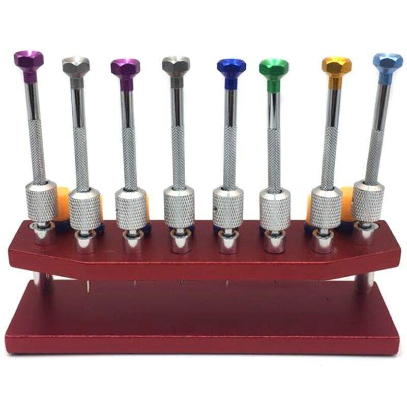 ya 26 8 Pcs Watch Screwdrivers with Metal Stand Tool Watch Repair Watch Screwdriver