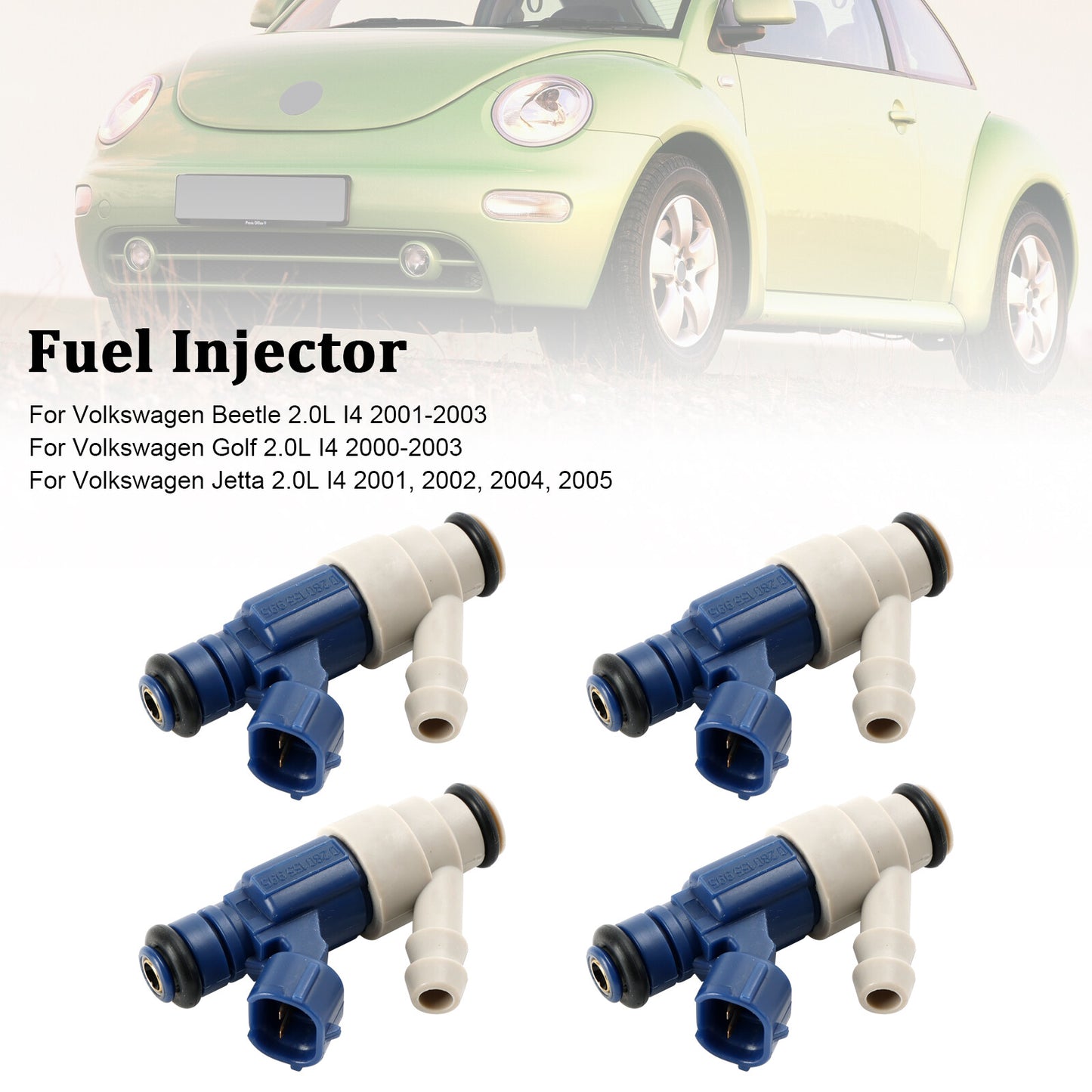 ya 1 8.5.1 4PCS Fuel Injector 0280155995 for VW for Golf Beetle for Jetta 2.0L I4 2000-05