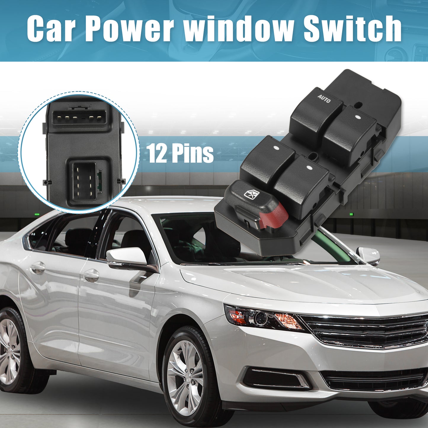 ya 1 8.5.4 Master Power Window Switch LH Left Driver Side Front for 06-08 for Chevy Impala 3.5L
