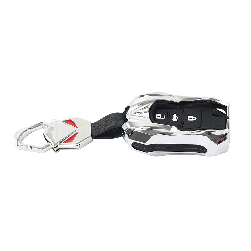 ya 10 5.28 Car Key Remote Cover Case Fob Silver for VW Beetle for Golf for JETTA for Skoda for SEAT