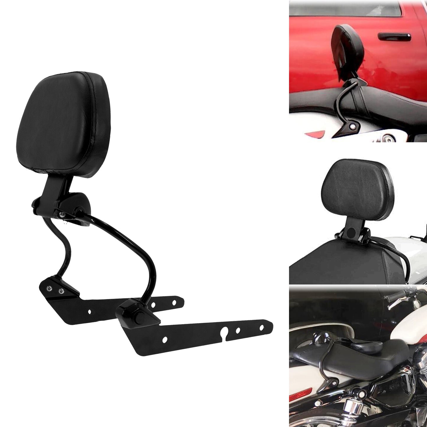 ya 3 6.25.3 Detachable Driver Backrest Sissy Bar for Harley Sportster XL883 1200 48 72 04-22