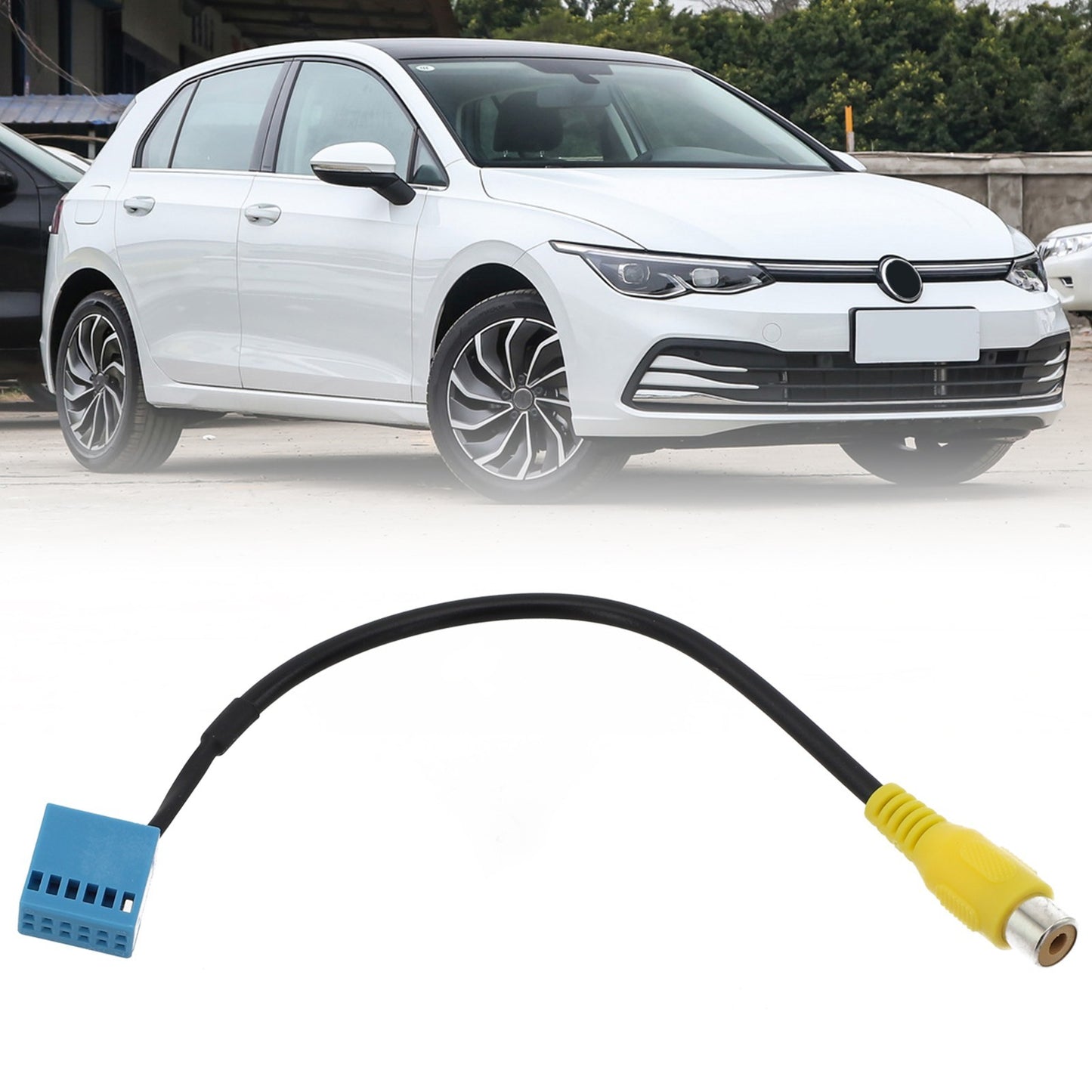 ya 2 7.15 Black for Golf for Passat B6 For Touran RVC Cable Adapter with ABS Material