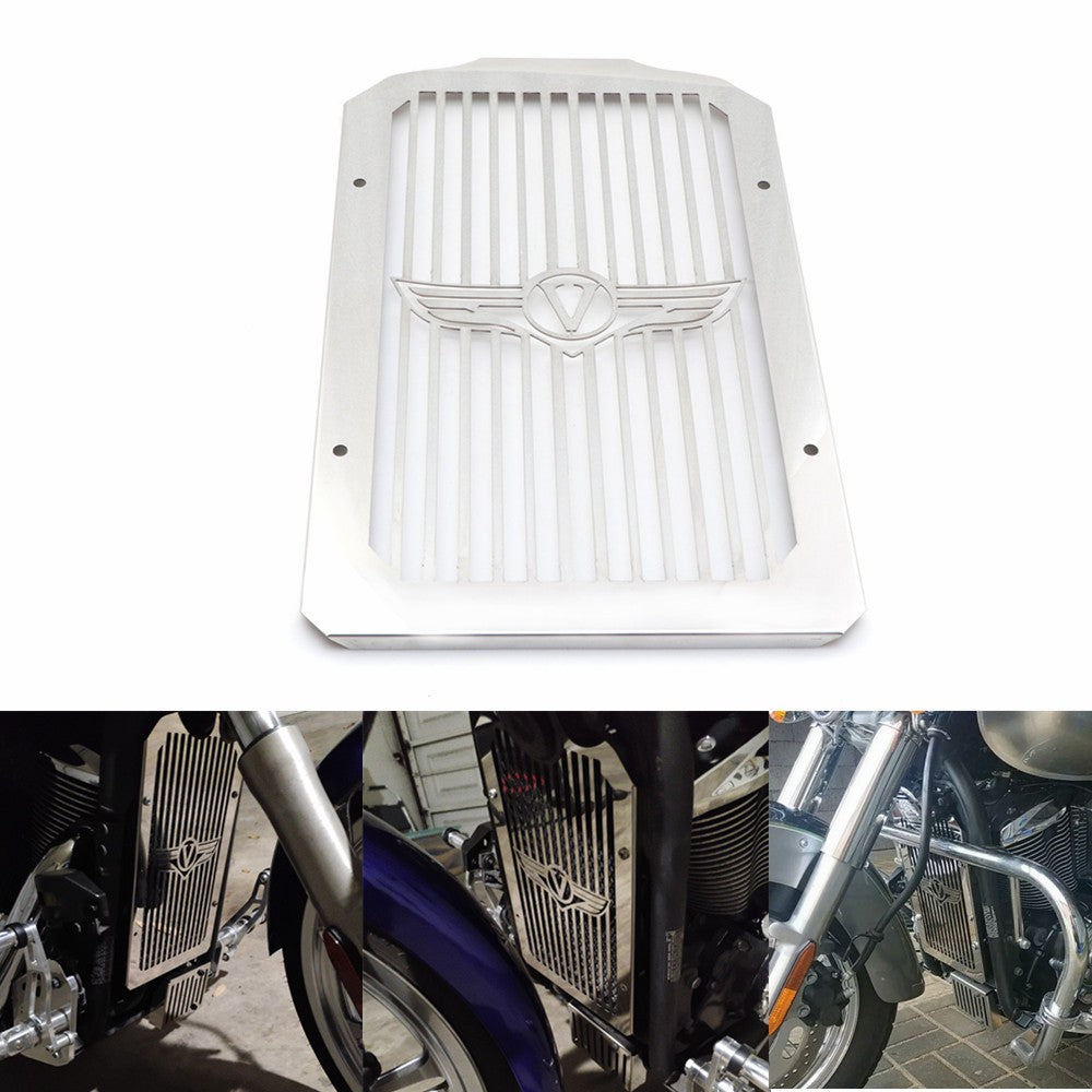 ya 1 7.8 Radiator Cover for Kawasaki Vulcan VN900 Classic/LT 2006-2019 VN900 Custom 07-19
