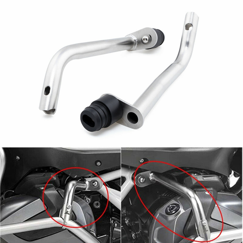 ya 2 6.30 Silver Engine Guard Crash Bar Frame Bumper Guard for BMW R1250GS ADV 2019-2021