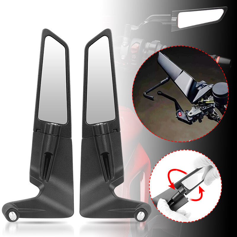 ya 4 6.21 Fixed Wing Rear View Mirrors for Yamaha MT01 MT03 MT07 MT09 MT10 MT15 FZ09 FJ09