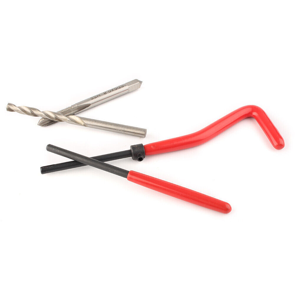 ya 5 8.7 M5 x 0.8 Metric Thread Repair Install Tool Insert Kit M5 Helicoil Coil 25PCS USA