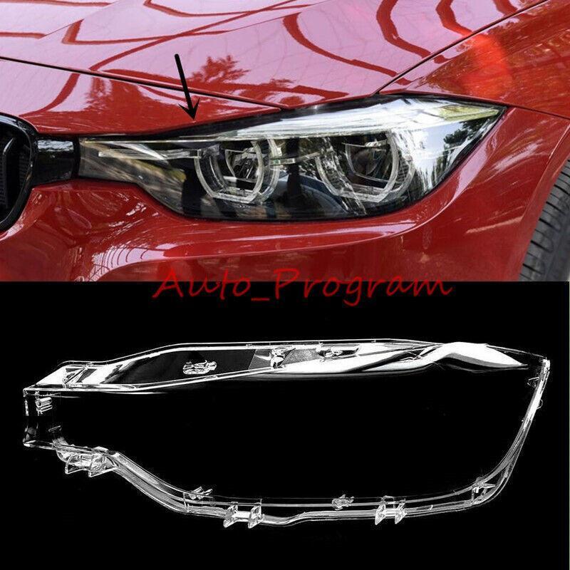 ya 2 6.29 Left headlight transparent lens cover+sealant suitable for BMW 3 series F30 F35 2016-2018