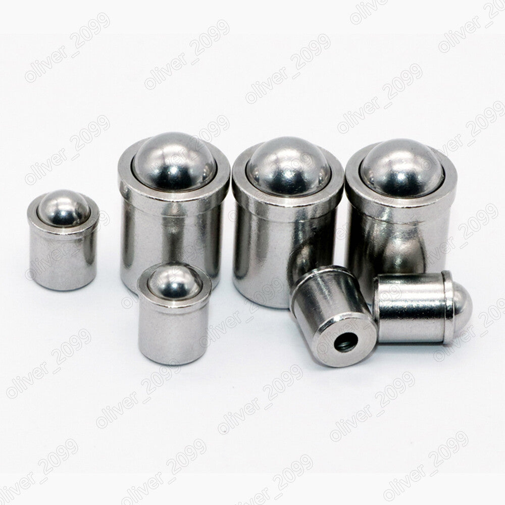 304 Stainless Steel Spring Ball Head Plunger Locating Bead Without Thread M3-M12