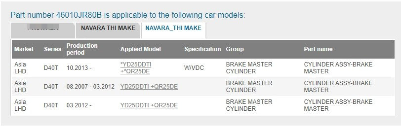 ya 5 8.7 A/T Brake Master Cylinder Assy for Nissan Frontier Navara D40 2007- 46010-JR80B