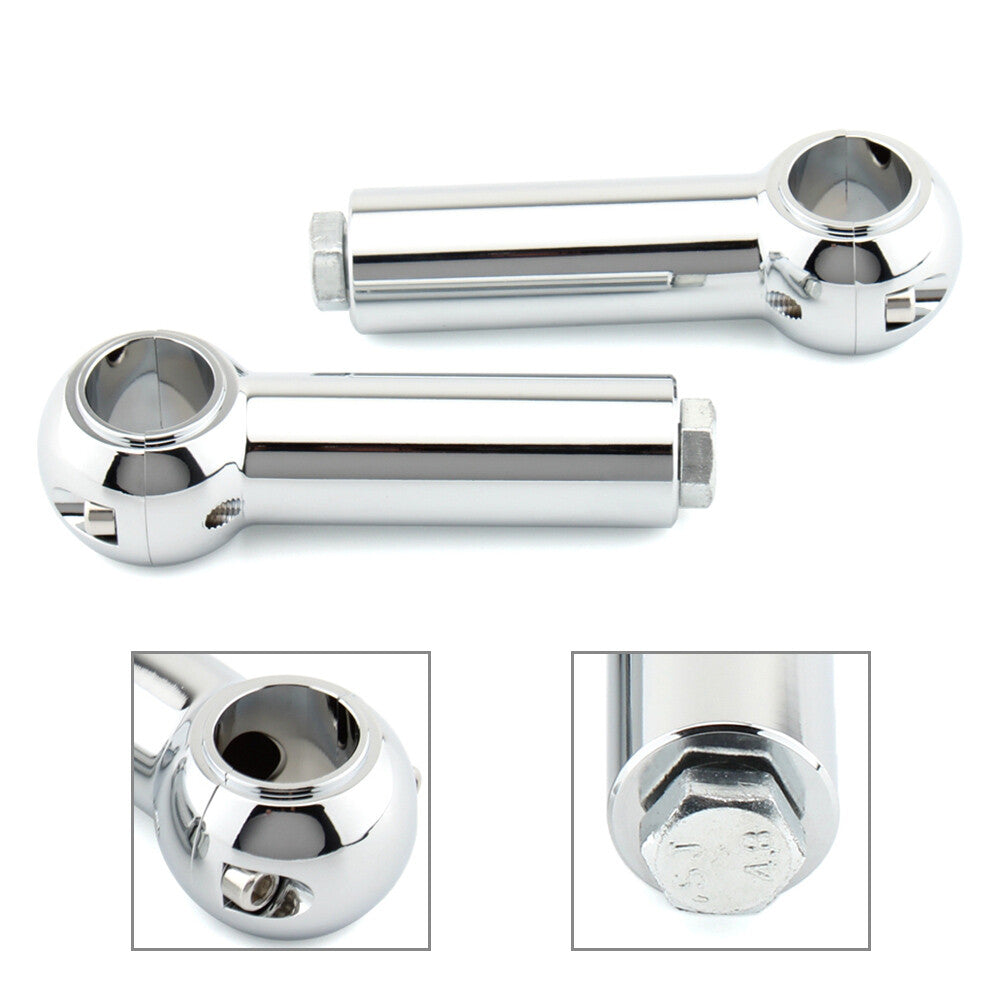 ya 8 5.26 4 Handlebar Clamp Riser Rise Bar for Harley-Davidson Cruisers Choppers