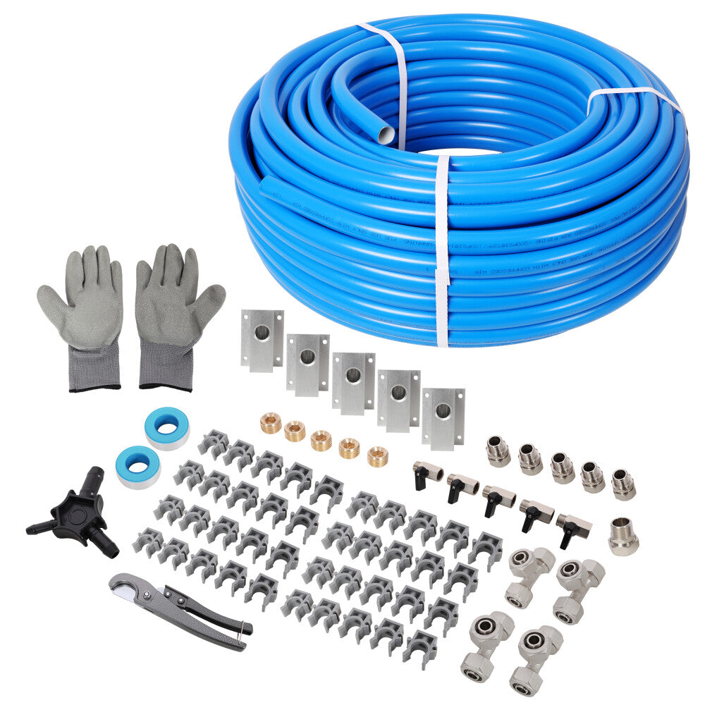 ya 28 200ft 3/4 PEX-AL-PEX Air Compressor Tubing Blue Kit Accessories