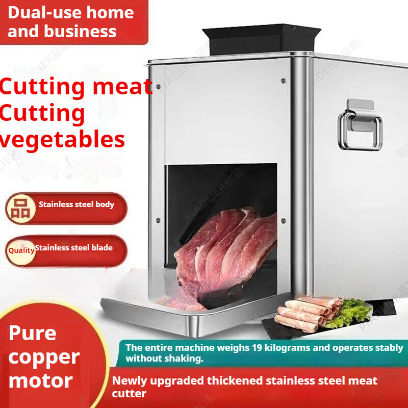 850W Commercial Electric Meat Cutter Slicer Shredding Cutting Machine Kitchen