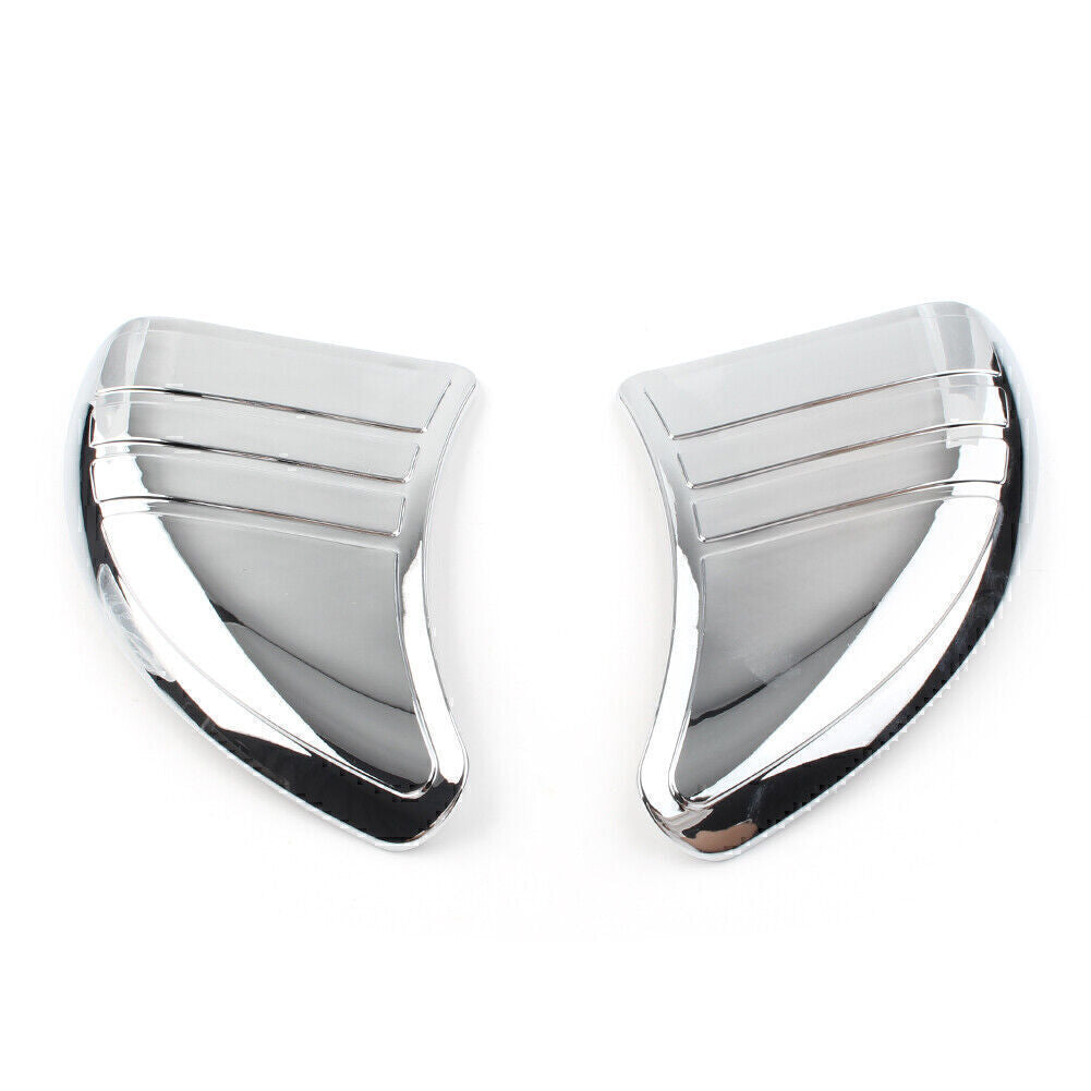 ya 5 8.7 Tri-Line Inner Fairing Mirror Cover Plugs Fit for Harley Touring Glide Chrome