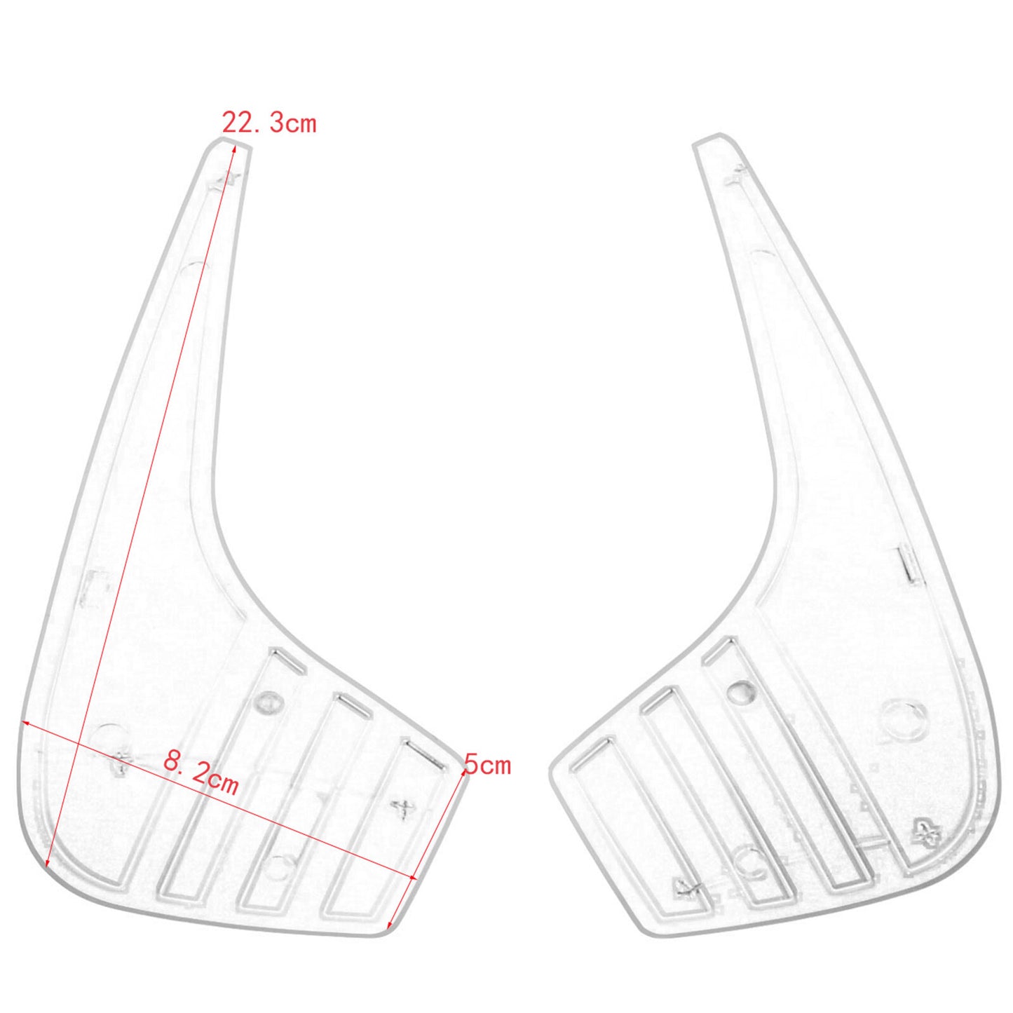 ya 5 8.7 Chrome Motorcycle Tri-Line Fairing Accents Fit for Harley Electra Glide Trike