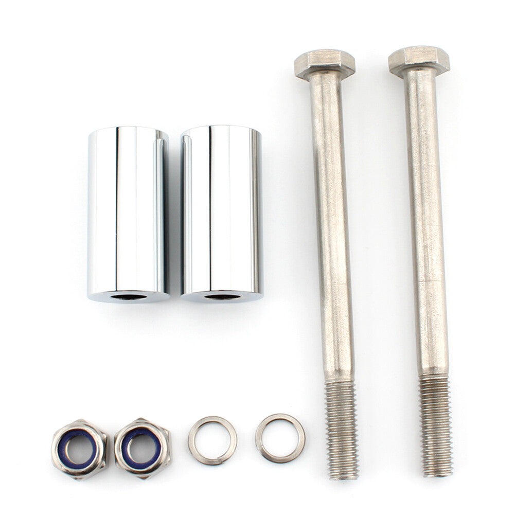 ya 5 8.7 2 Handlebar Riser Bracket Kit Chrome Fit for Kawasaki Vulcan 800/900/1500/1600/2000