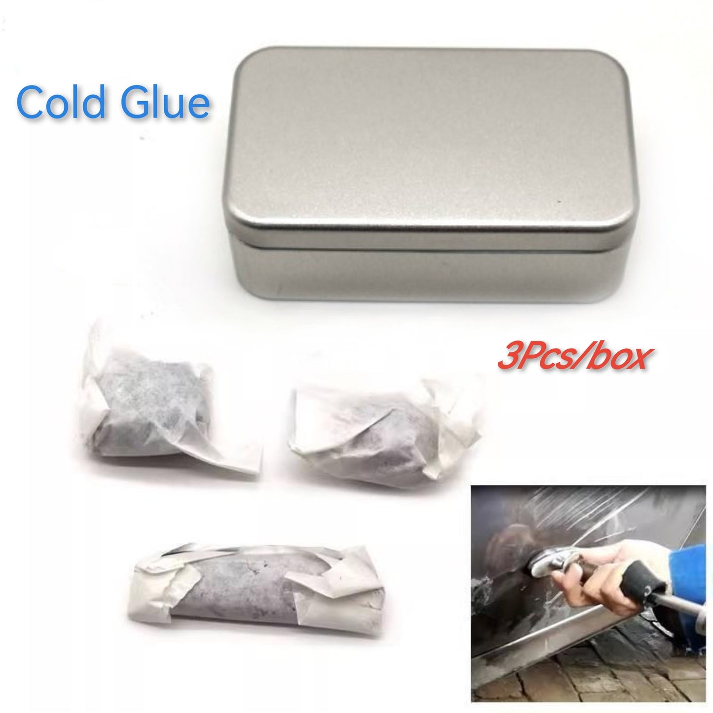 ya 1 6.30 3Pcs Car Body Paintless Bump Dent Cold Glue Damage- Dent Repair Tool f