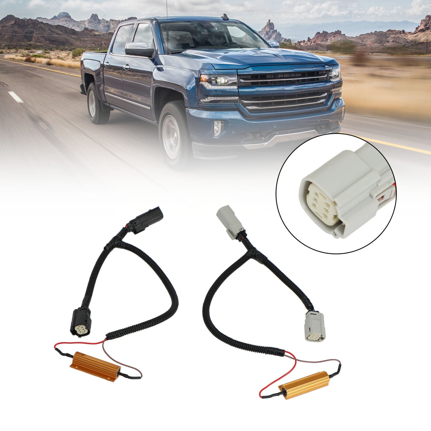 ya 1 8.5.2 Tail light LED Conversion Harness PNP For Silverado LTZ / for Sierra Denali 16-18