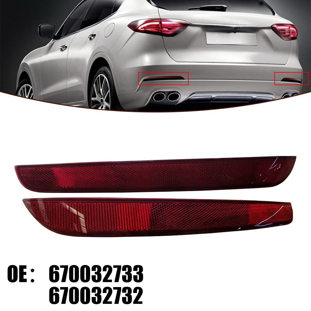 ya 2 7.16 for for Maserati for Levante 2017-2020 Car Rear Bumper Lights Reflector Fog Lamp